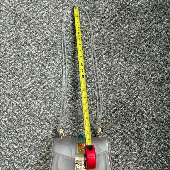 Clear Transparent Jelly Handbag | Crossbody - Picture 9 of 10